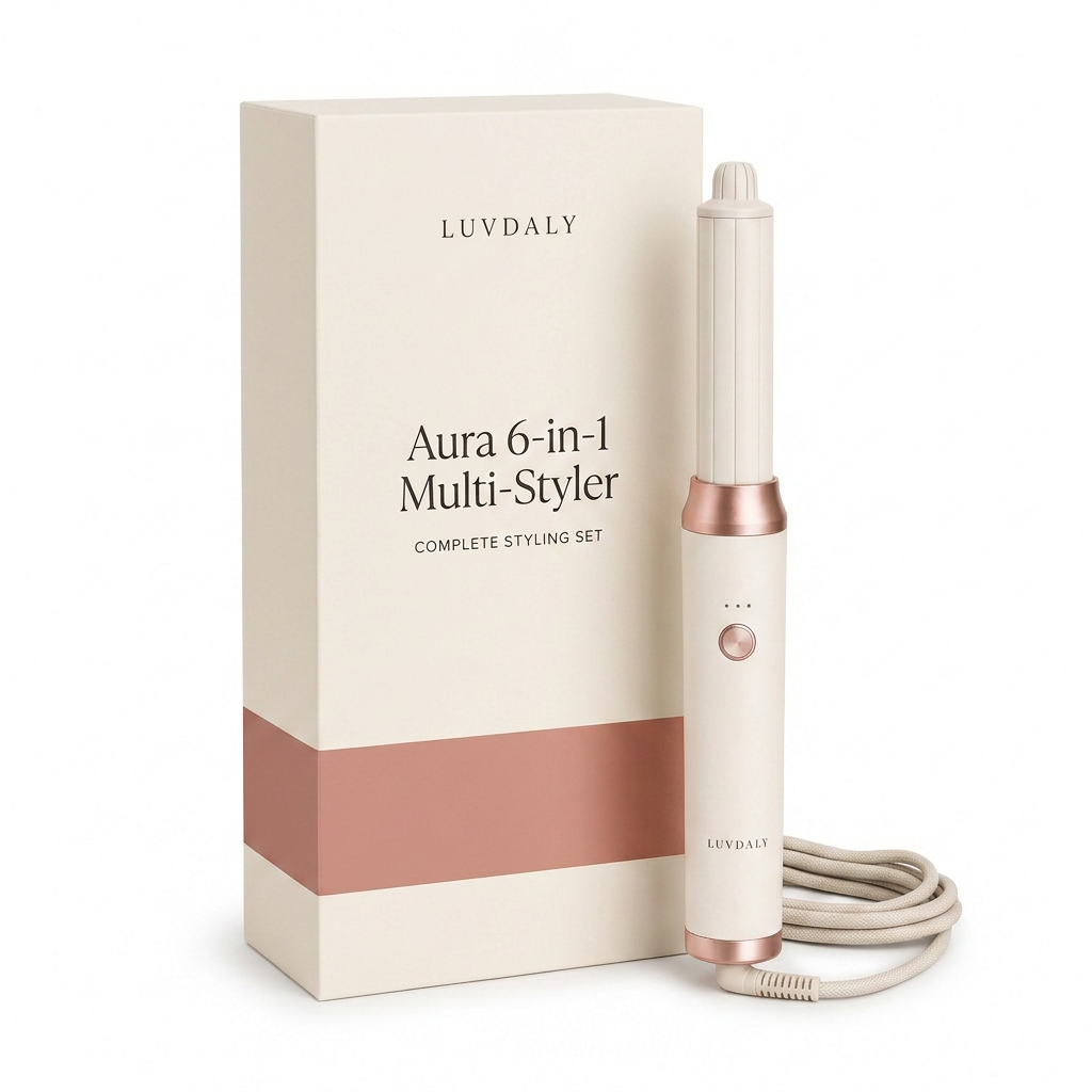Luvdaly Aura 6-in-1 Multi-Styler retail box